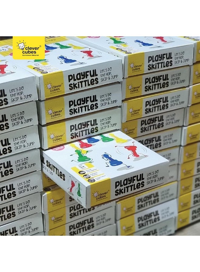 Clever Cubes Playful Skittles Educational Games for 2 to 4 Year Old Kids. Perfect for Birthday Return Gifts. Activity Games., Multicolor - Image 3