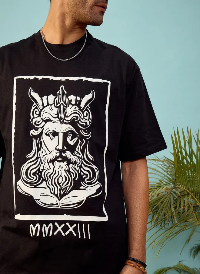 Mascln Sassafras Mascln Sassafras Roman Graphic Print Oversized T-Shirt