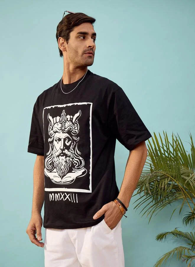Mascln Sassafras Mascln Sassafras Roman Graphic Print Oversized T-Shirt