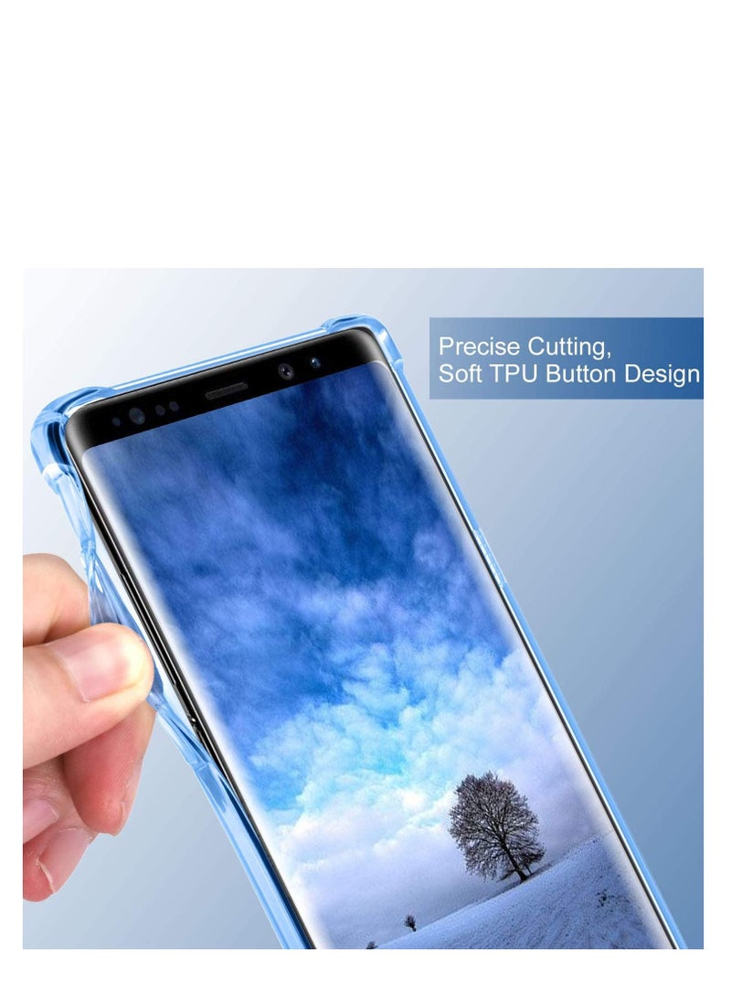 Generic - case for Samsung Galaxy Note 9 Case,Clear Note 9 Case Shockproof TPU Bumper Cases Non Slip Scratch Resistant PC Hard Back Protective Case Cover for Galaxy Note 9 - Clear - Image 1