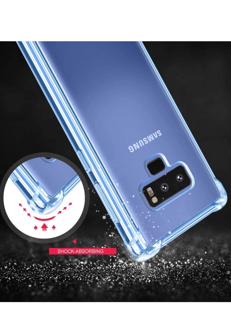Generic - case for Samsung Galaxy Note 9 Case,Clear Note 9 Case Shockproof TPU Bumper Cases Non Slip Scratch Resistant PC Hard Back Protective Case Cover for Galaxy Note 9 - Clear - Image 1