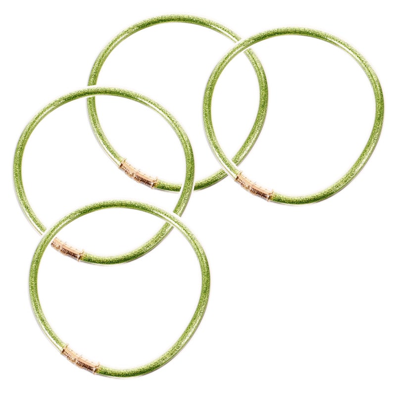 2 Sets Jelly Bangle Glitter Filler Jelly Bangle Silicone Bracelet Jelly Bangle Bracelet - Image 5