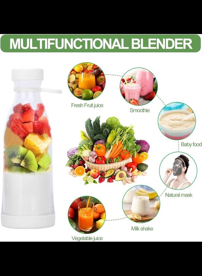 Blender - Mixer Smoothie Maker, 380 ml Rechargeable USB Stand Blender, Mini Mixer To Go with Drinking Cup - Also Perfect as Protein Powder Shaker or for Green Smoothies - Cup with Twist Off Lid  - Image 4