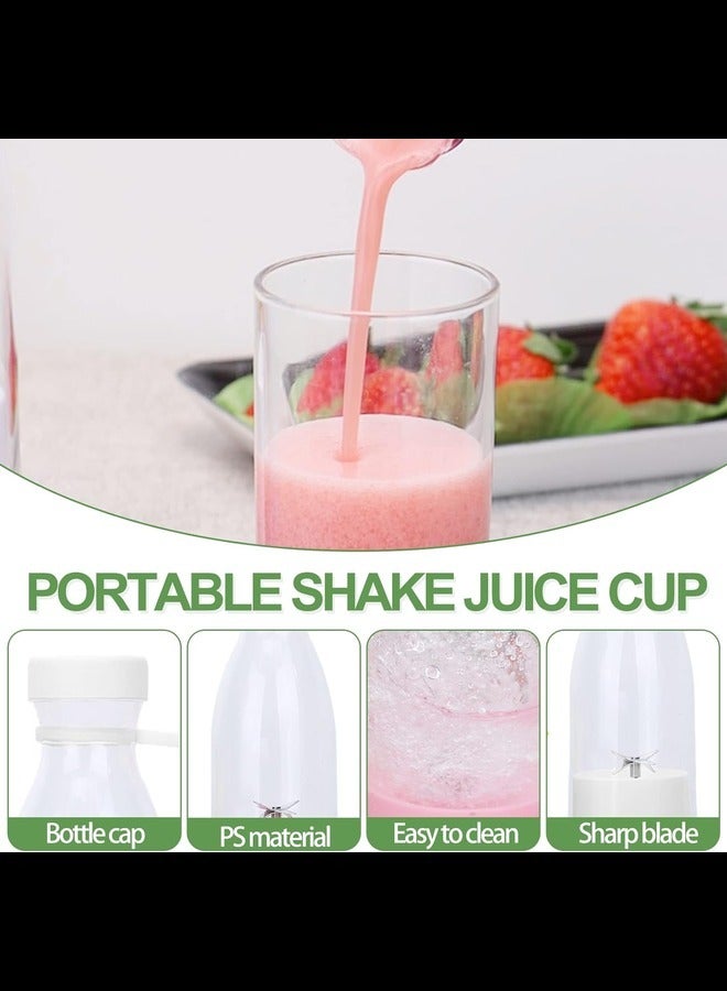 Blender - Mixer Smoothie Maker, 380 ml Rechargeable USB Stand Blender, Mini Mixer To Go with Drinking Cup - Also Perfect as Protein Powder Shaker or for Green Smoothies - Cup with Twist Off Lid  - Image 5