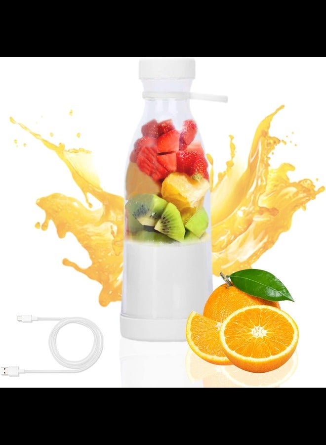 Blender - Mixer Smoothie Maker, 380 ml Rechargeable USB Stand Blender, Mini Mixer To Go with Drinking Cup - Also Perfect as Protein Powder Shaker or for Green Smoothies - Cup with Twist Off Lid  - Image 1