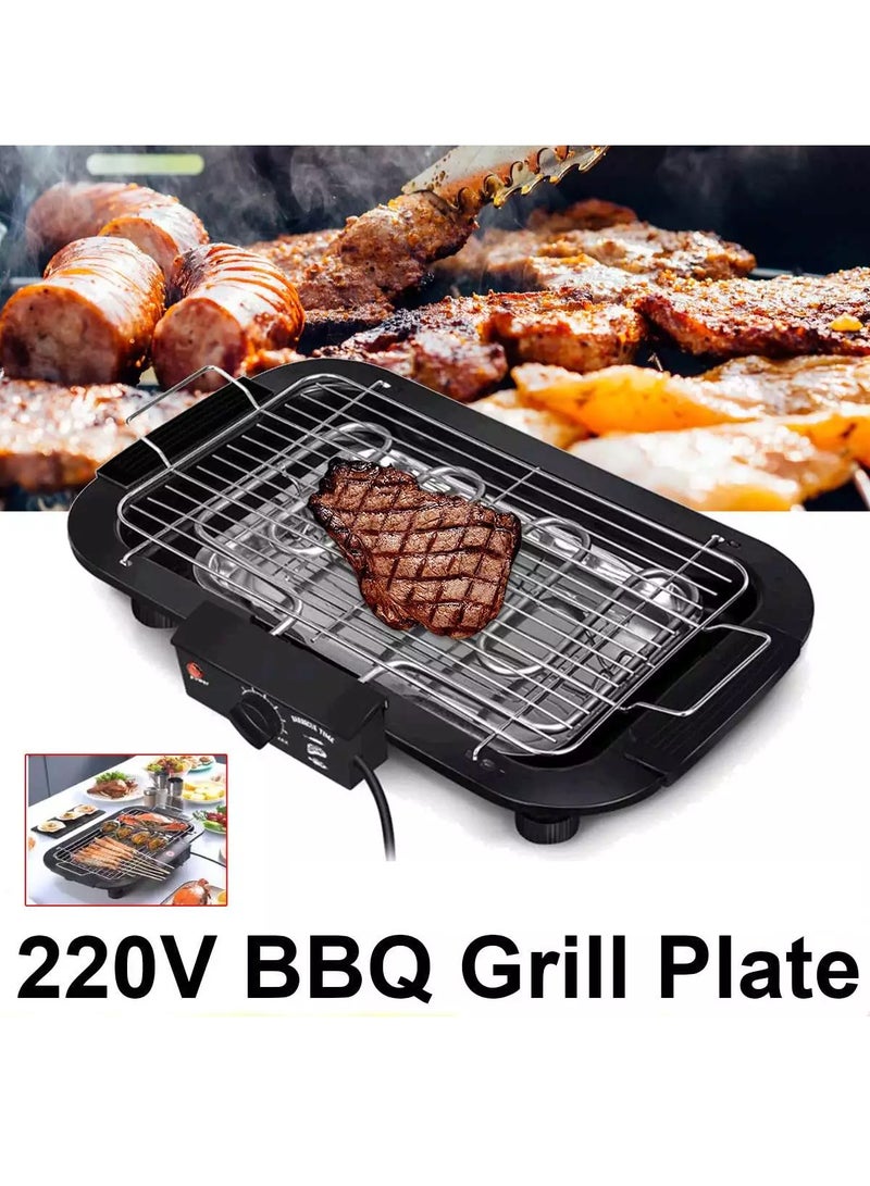Portable Electric Smokeless Barbecue 2000W High Power Grill Indoor  Grilling Table with 5 Adjustable Temperature fit Home Dinner Camping Travel Hiking - Image 4