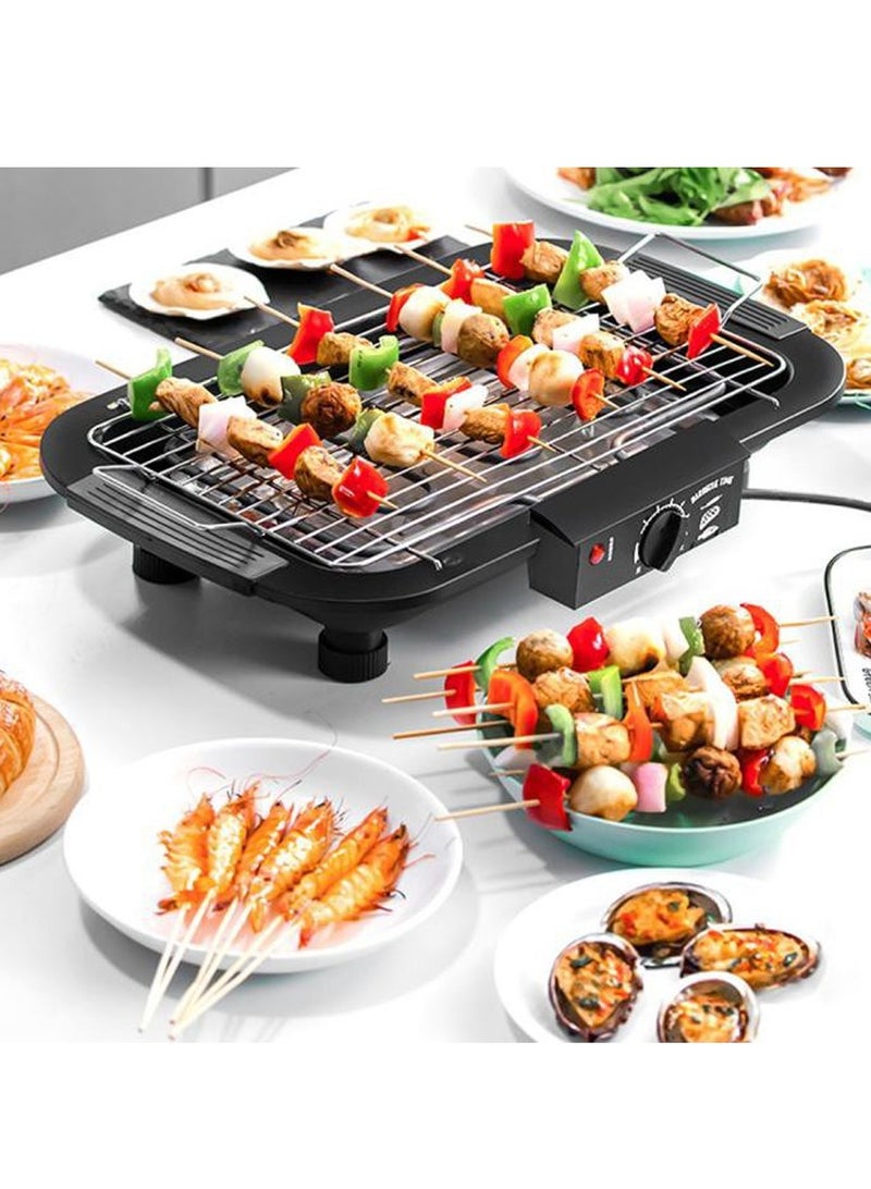Portable Electric Smokeless Barbecue 2000W High Power Grill Indoor  Grilling Table with 5 Adjustable Temperature fit Home Dinner Camping Travel Hiking - Image 2