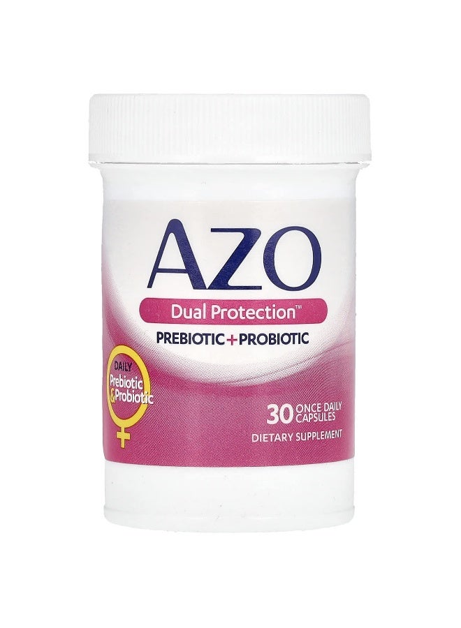 AZO AZO, Dual Protection, Urinary + Vaginal Support, 30 Once Daily Capsules - Image 3