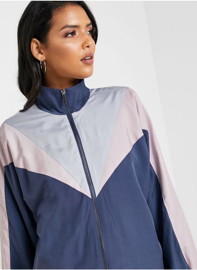 Native Youth Oversized Colourblock Track Jacket  - Image 3
