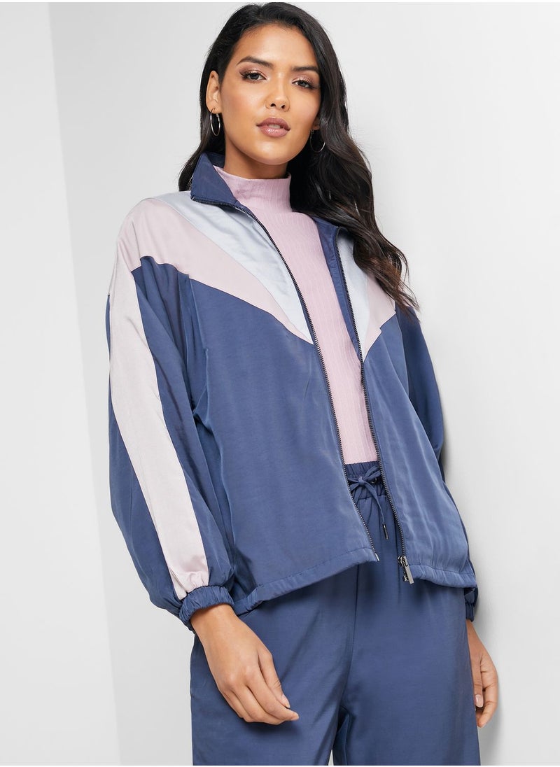 Native Youth Oversized Colourblock Track Jacket  - Image 1