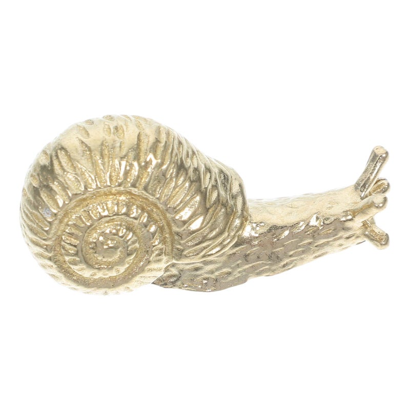 Vintage Brass Snail Cabinet Knobs Gold Drawer Pulls Antique Hardware For Furniture - Image 2