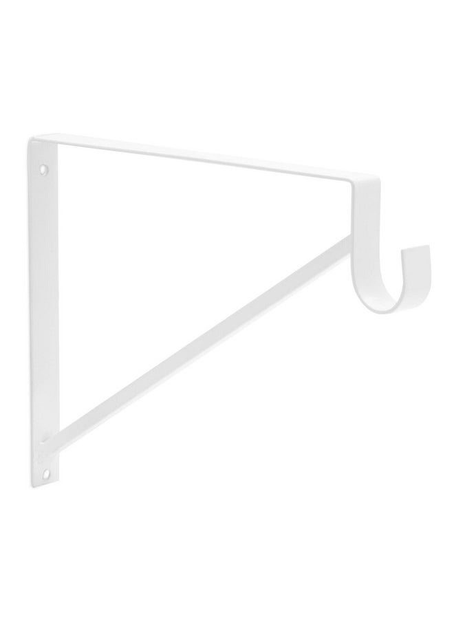 Okuna Outpost 4 Pack White Shelf Brackets with Rod Holder, Heavy Duty Floating Closet Hanger for Clothes, Shoes (12.5 x 1 x 9.5 in) - pzsku/Z849A9A42E1F59CBCC35DZ/45/_/1740982625/752d10dd-c19a-403e-8793-21230985c276