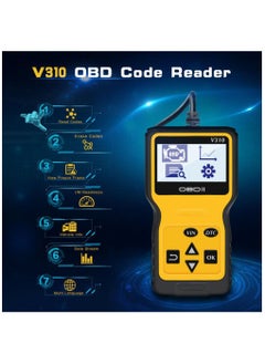 Arabest Car Trouble Code Reader, OBD2 Scanner Engine Diagnostics V310 Car Code Reader and Vehicle Car Engine Trouble Diagnostic Code Scanner Tool for All Cars  - Image 5
