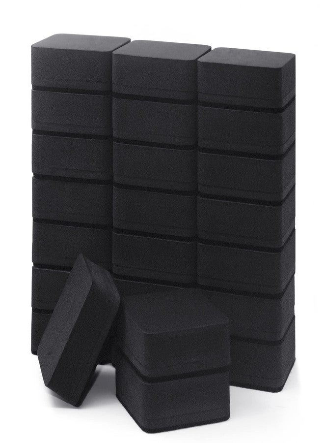 IHPUKIDI Dry Erase Erasers, IHPUKIDI 24 Pack Magnetic Whiteboard Dry Eraser Chalkboard Cleansers for Classroom, Home and Office (Black 2 x 2 Inch - Image 1