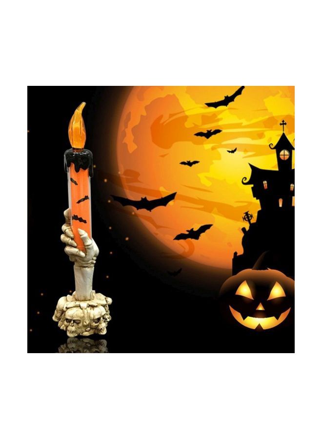NIBEMINENT LED Skull Hand Stand Candle Orange/Black 22.0x6.5x6.5cm  - Image 3