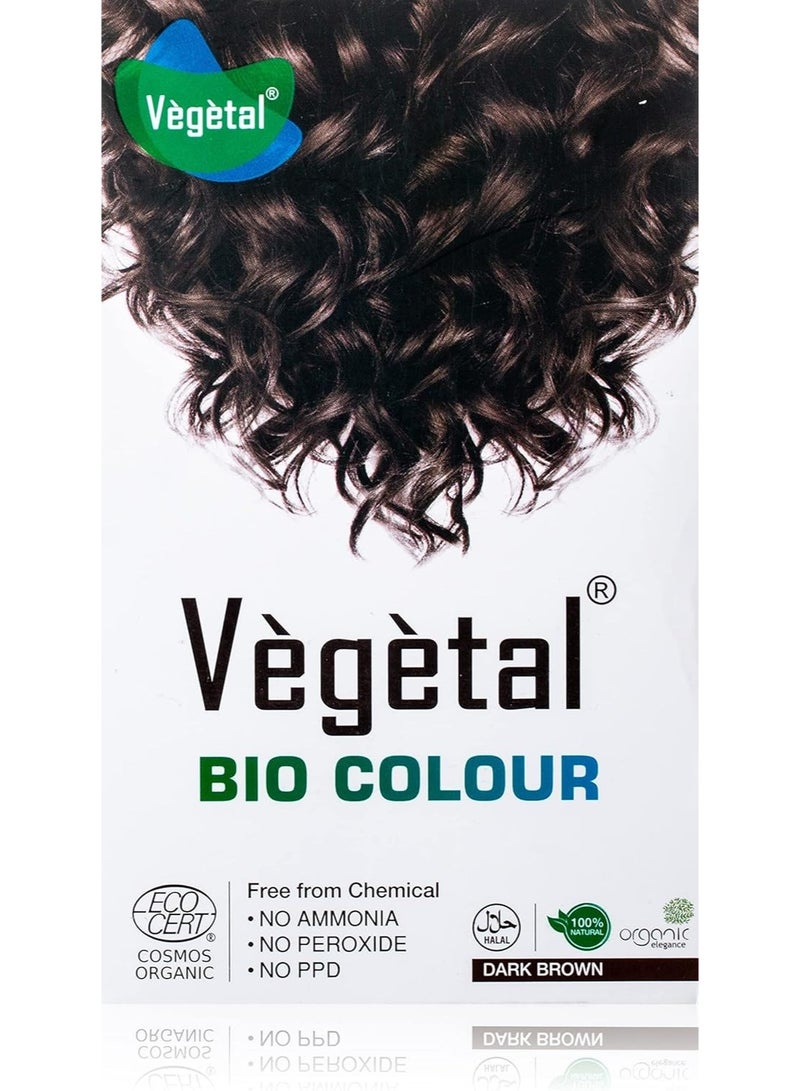 Vegetal Bio Hair Colour Dark Brown 100grams - Image 1