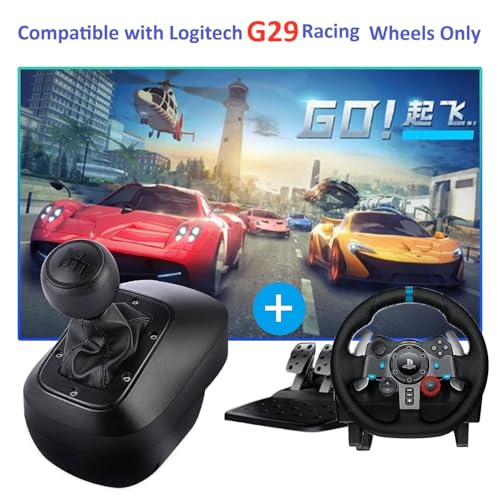 NBCP Gear Shifter for Logitech G29 Driving Force – High-Performance Six-Speed H-Pattern Shifter with Push-Down Reverse, Durable Construction, Secure Mounting for Racing Wheels - Image 2