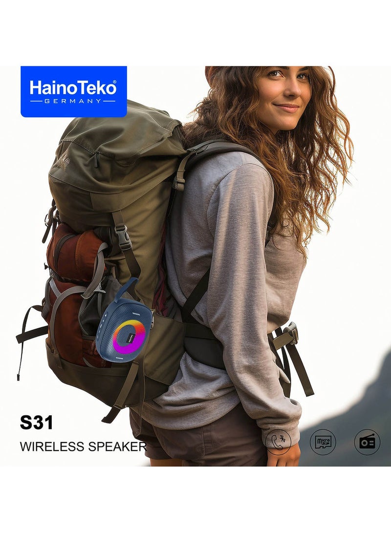 Haino Teko Haino Teko Germany S31 Portable Wireless Bluetooth Speaker Black  - Image 2