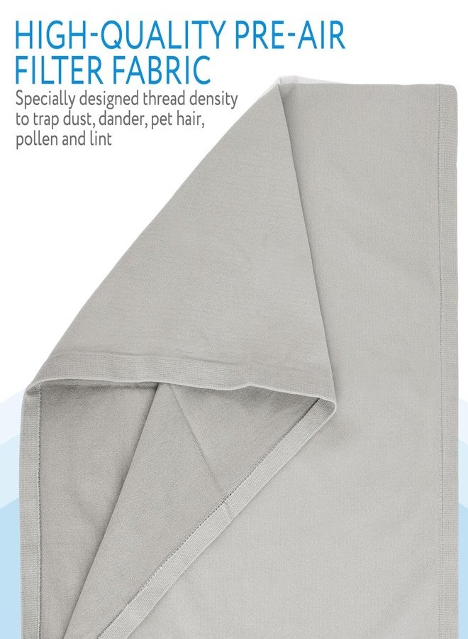 IMPRESA 3 Pack 211 Replacement Pre-Filters - Compatible with Blueair Blue Pure 211+ Air Purifier Filter - Lunar Rock Gray Fabric - Washable Slip-On Slip-Off Design & Extended Main Filter Life - Image 4