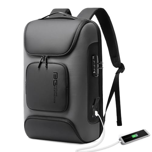 BANGE Business Laptop Backpack Fit for 15.6 INCH,Travel Backpack with USB Charging Port,Men Travel Backpack with Water Bottle Holder for Men and Women… - Image 1