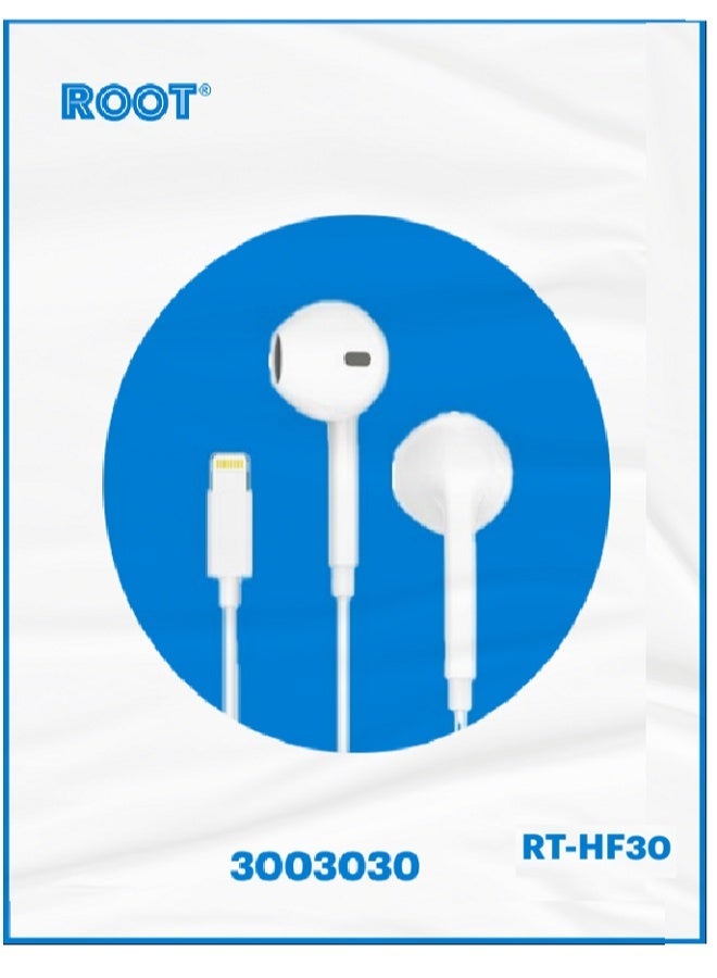 Root Earbuds With Lightning Connector White - Image 1