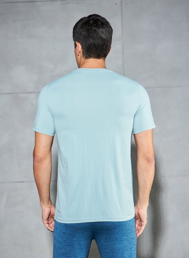 Technosport Graphic Print 4-Way Stretch Slim Fit T-Shirt - Image 3