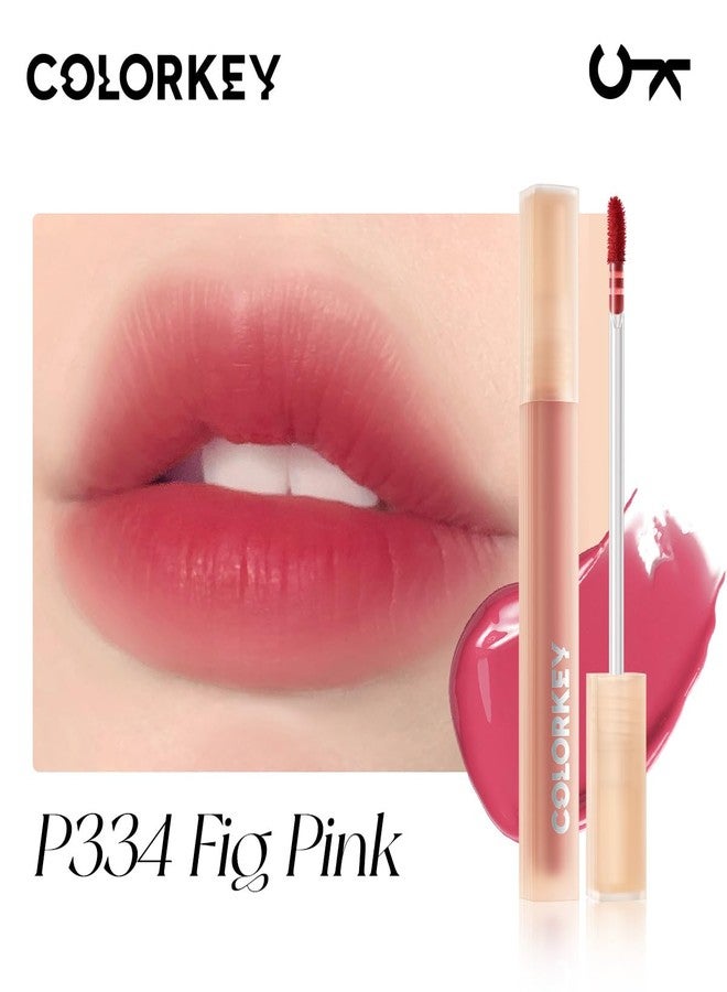 COLORKEY Soft Matte Water Lip Tint, Matte Finishs, Long-Lasting, Moist Fit Without Stickiness, Moisturized, Waterproof, Liquid Lipstick, Nude lip color (P334 Fig Pink) - Image 2