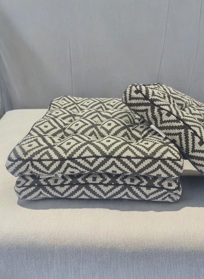 Inrest Home Chair Cushion Light Beige And Black - INREST 40x40cm - Image 1