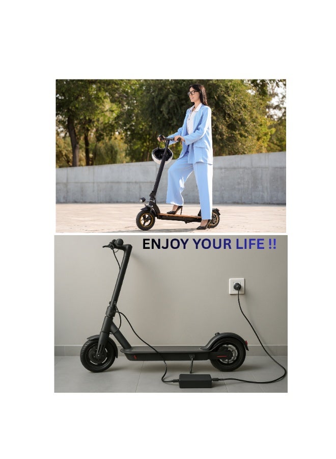 Fukukawa Electric Scooter Charger 42V 2A 8MM Pin Fast Charging Adapter with UK Plug for E-Bike & Mobility Scooter - Image 5