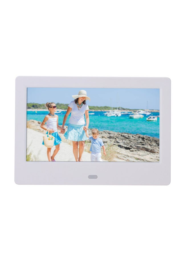 7 Inch LED Digital Photo Frame Electronic Photo Album HD Advertising Machine Home Wedding Birthday Corporate Electronic Gift-Color:White + Human Induction  - Image 3