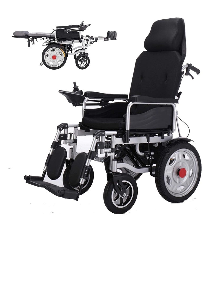 Cool Baby Style Electric Power Wheelchair Can Fold Lightweight Elderly Disabled Intelligent Adjustment Automatic Full lying Electric Wheelchair Scooter  - Image 1