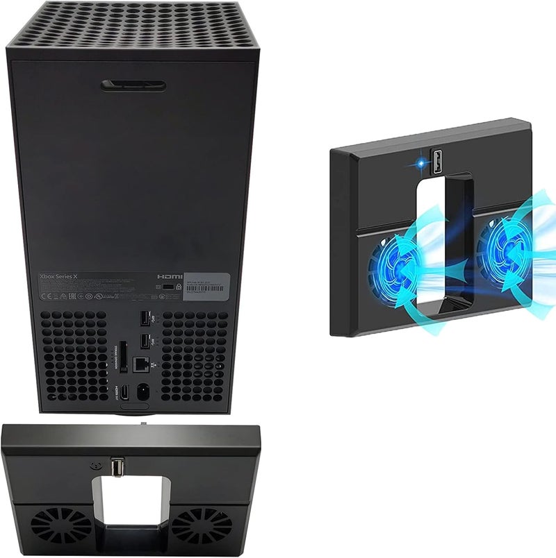 يو/دي مروحة تبريد لوحدة التحكم متوافقة مع Xbox Series X، مبرد خارجي USB مع تحكم في درجة الحرارة، نظام تبريد لوحدة التحكم لـ Xbox Series X - Image 1