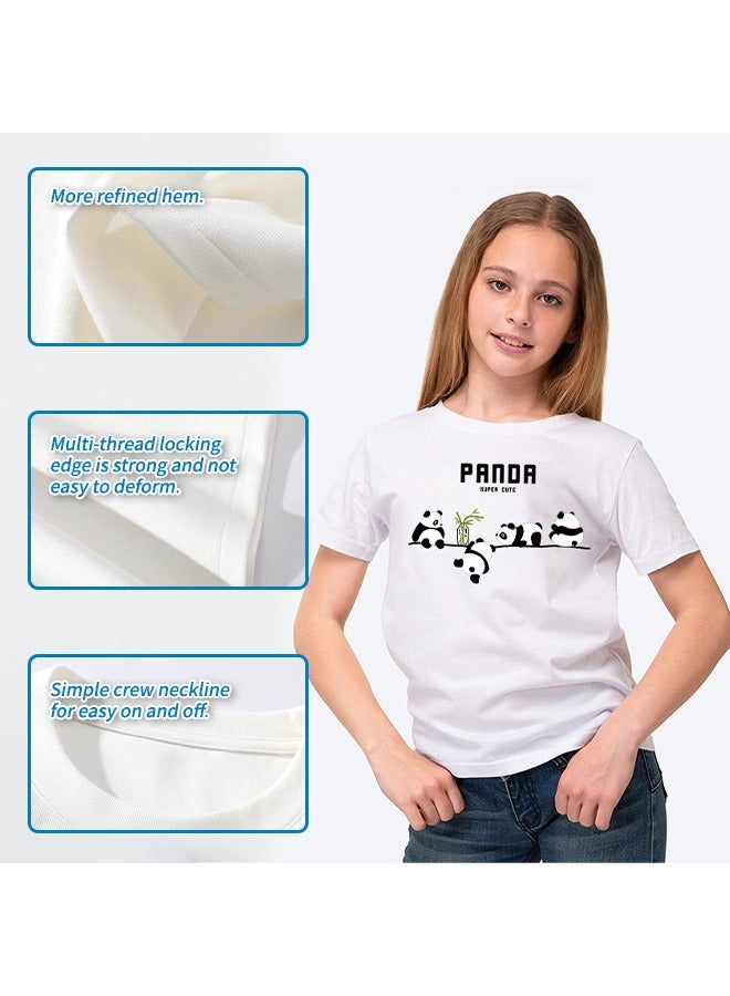 Cartoon T-Shirt For Boys, Short Sleeves, Girls, Cotton Tops, Breathable, No Fading, Suitable For 3-12 Year Old Children In Summer  - Image 5