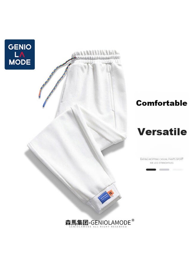 GENIOLAMODE بنطلون Geniolamode رجالي كاجوال، بنطلون رياضي عصري متعدد الاستخدامات بسحاب، بنطلون رجالي فضفاض مريح تنفس - Image 2