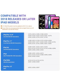 Generic Palm Rejection Stylus Pen with Tilt Sensitivity for Apple iPad 2018 and Later Generation 6 7 8 9 10 Pro 11 12.9 3 4 5 Air 4 5 Mini 6 Digital Pen for Precision Writing and Drawing, White  - Image 2