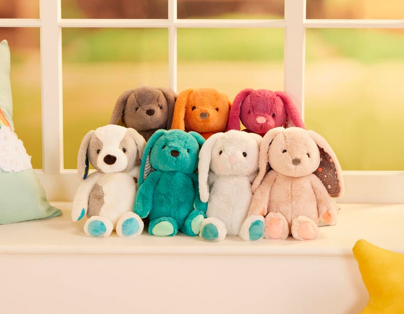 B. toys â€“ 12-Inch Plush Bunny Soft & Cuddly Plush Rabbit Toy Washable â€“ Happy Hues â€“ Peppy Mint Bunny â€“ 0 Months+ - Image 2