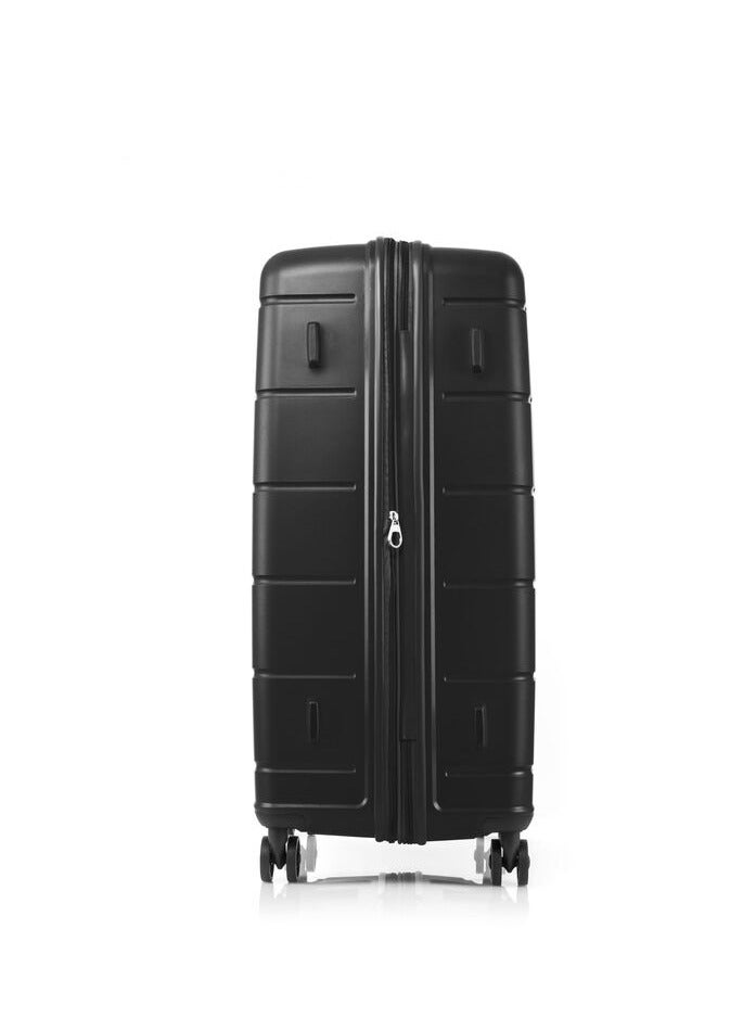 AMERICAN TOURISTER Hundo Suitcase, Check-In Size 81 cm / 30 inch, 4 Spinner Wheels, Hard Top, Polypropylene, Black|Spacious Interior|DuoSaf™ Security Zipper|TSA Combination Lock|Expandable - 3 Years International Warranty - Image 2