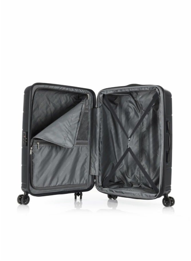 AMERICAN TOURISTER Hundo Suitcase, Check-In Size 81 cm / 30 inch, 4 Spinner Wheels, Hard Top, Polypropylene, Black|Spacious Interior|DuoSaf™ Security Zipper|TSA Combination Lock|Expandable - 3 Years International Warranty - Image 5