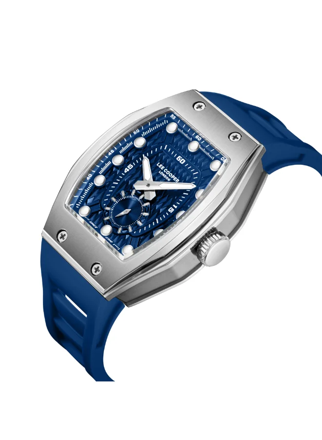 Lee Cooper Men's Silicone Analog Watch LC08264.399 - 42x54,4 mm