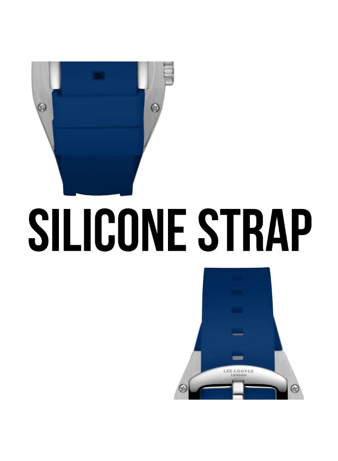 لي كوبر ساعة يد رجالية بسوار سيليكون بعقارب . - Image 5