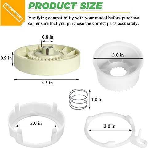 Techecook W10721967 Washer Pulley Clutch Kit & W10006384 Drive Belt by Techecook - Compatible for Whirlpool Kenmore Maytag washing machine Replaces PS10057144 W10006354 W10006356 W10239973 WTW5000DW1 MVWX655DW1 - Image 5
