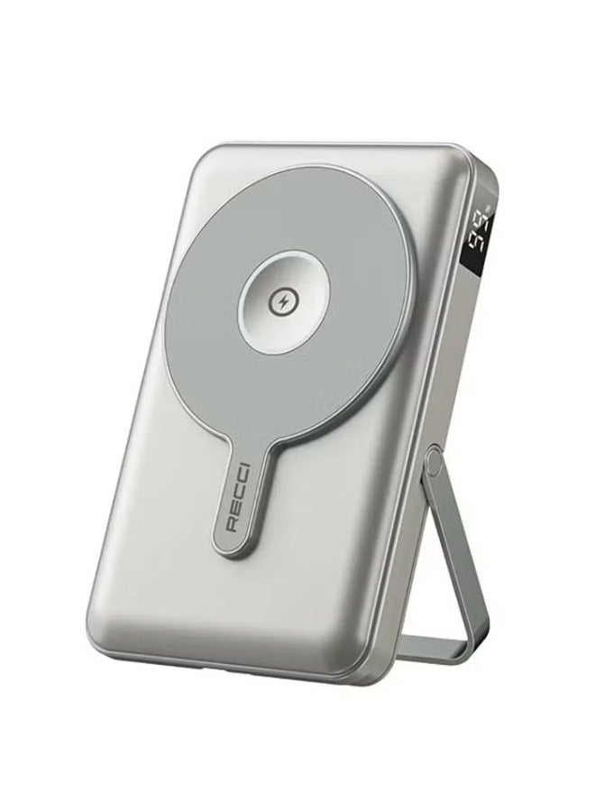 Recci 3-in-1 Magnetic Wireless Power Bank with a capacity of 10,000 mAh - Image 1