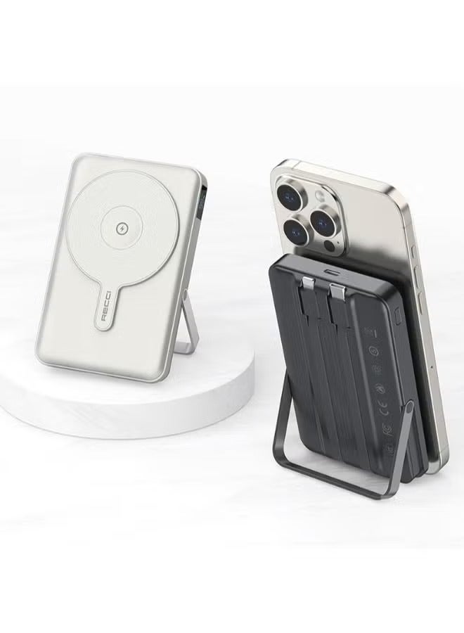 Recci 3-in-1 Magnetic Wireless Power Bank with a capacity of 10,000 mAh - Image 5