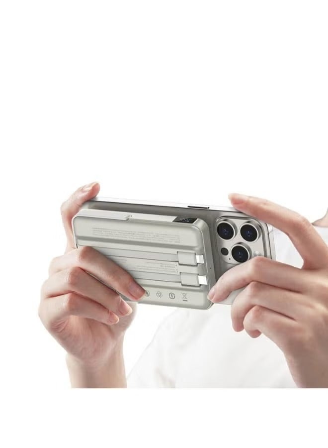 Recci 3-in-1 Magnetic Wireless Power Bank with a capacity of 10,000 mAh - Image 3
