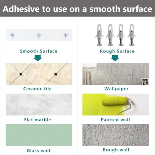 Bakzon Acrylic Shower Shelves 2 Pack, Adhesive Bathroom Shelves No Drill, Clear Acrylic Shower Caddy Wall Mounted Organizer for Inside Shower, Bathroom Storage Shelf - Image 3