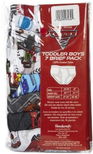Disney Pixar Cars 100% Combed Cotton Underwear with Lightning McQueen, Mater & more 18M - 8 - Image 3