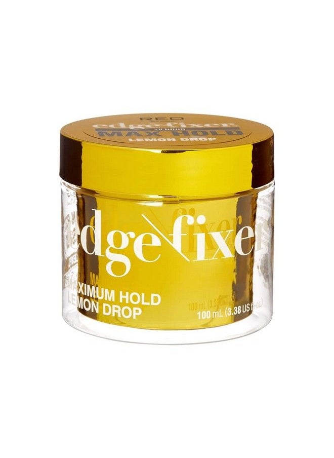 Red by Kiss Edge Fixer 24 Hour Maximum Hold Edge Wax No Flaking Biotin B7 Infused Hair Gel 3.38 Fl.Oz (Lemon Drop)  - Image 2