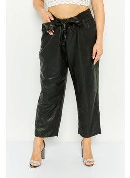 Bar III Women Plus Size Plain Wide Leg Pants, Black  - Image 1