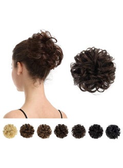 100% Human Hair Bun Brown Hair Messy Bun Extensions Human Hair Rose Bun Hair Piece Curly Hair Bun Hairpieces For Women Girls Real Hair Bun Natural Updo Tousled Chignons Daily (Dark Brown) - pzsku/Z849BBD930740A89A9726Z/45/_/1721025086/72e2964d-543b-41a0-8aa1-c8807529c6d8