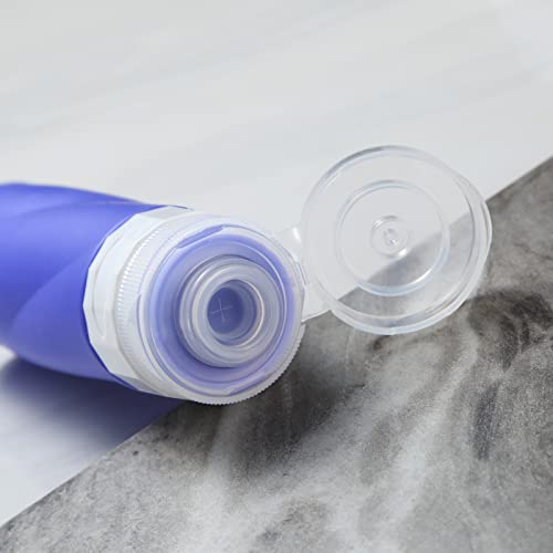 Gemice Travel Bottles for Toiletries, 3oz Tsa Approved Travel Size Containers BPA Free Leak Proof Travel Tubes Refillable Liquid Travel Accessories with Clear Toiletry Bag (4 Pack) - Image 4